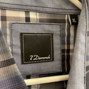 Men’s XL 7 diamonds Dress Shirt